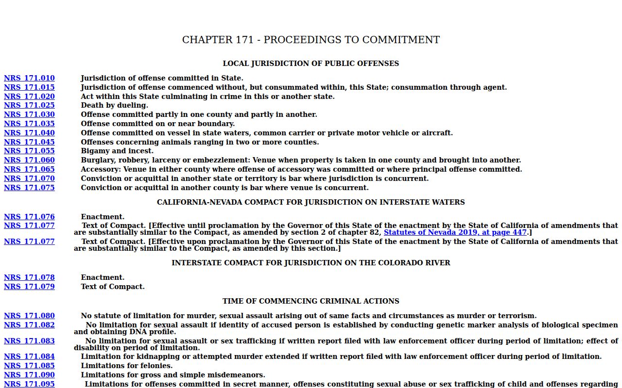 White Pine County arrest warrants and Nevada warrant fields
