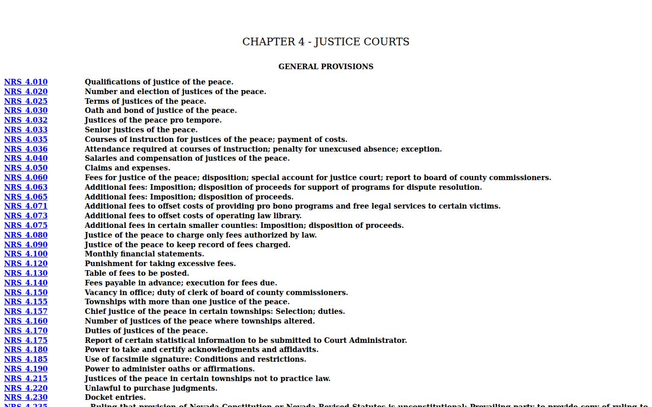 White Pine County active warrants and Justice Court process